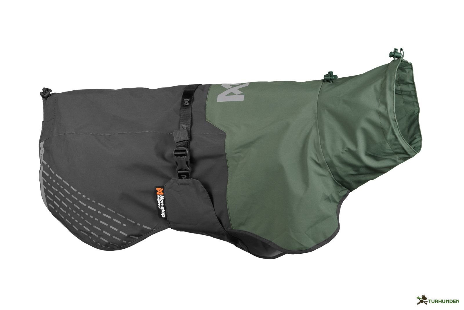 Non-stop dogwear Fjord Raincoat - Grey/Green