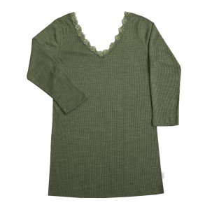 Kate bluse med 3/4 rme / 70% Uld 30% Silke
