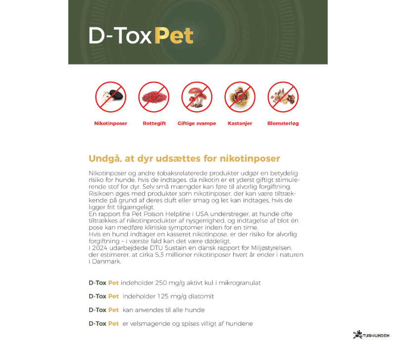 D-Tox Pet  Frstehjlp ved forgiftning hos hunde