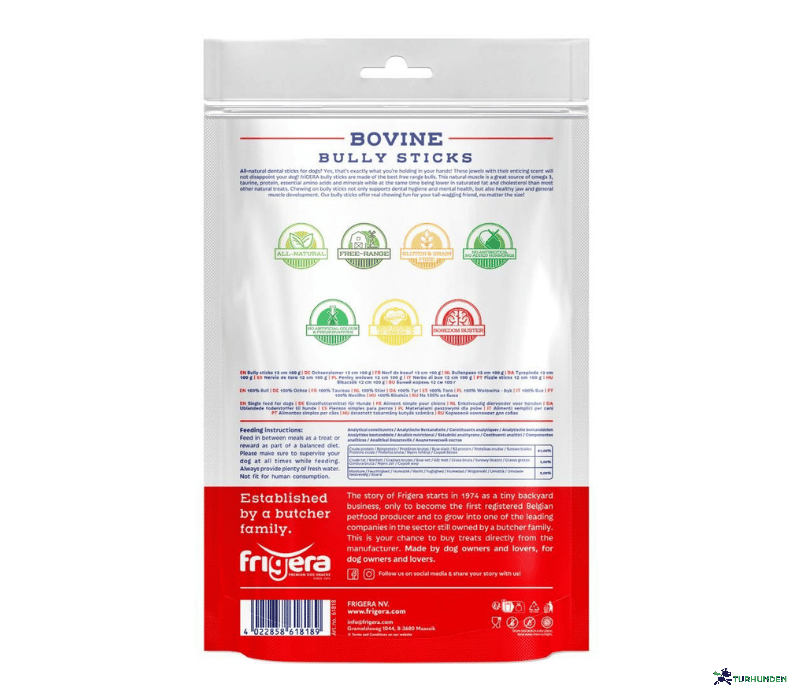 Frigera Natural Dog Chews - Bully Sticks