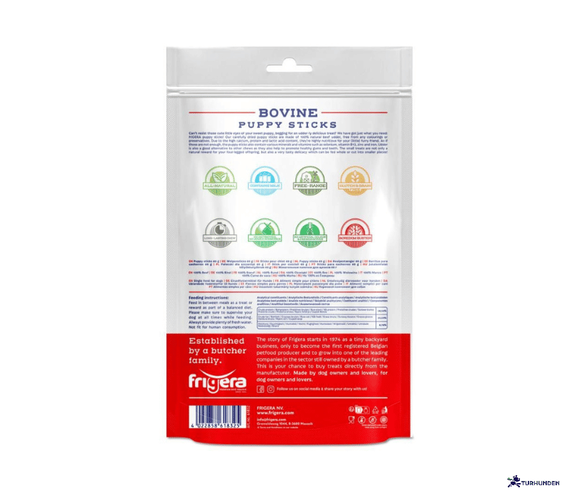Frigera Natural Dog Chews - Okse Hvalpepinde