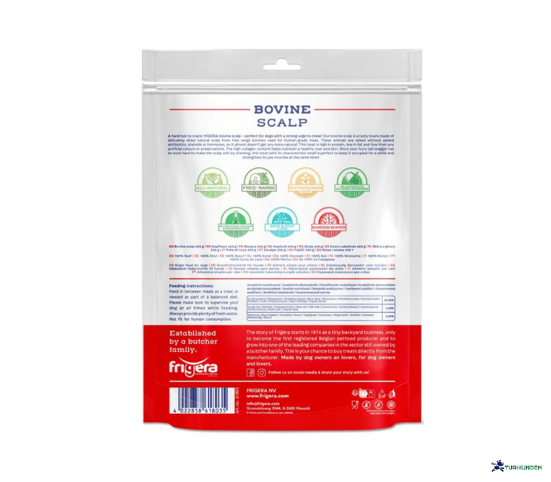 Frigera Natural Dog Chews - Okse pandelapper