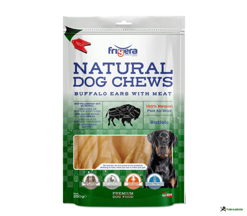 Frigera Natural Dog Chews -  B�ffel�rer m. k�d