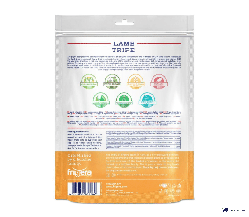 Frigera Natural Dog Chews - Lammekallun