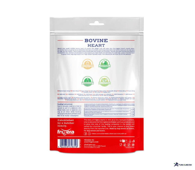 Frigera Natural Dog Chews - Oksehjerter