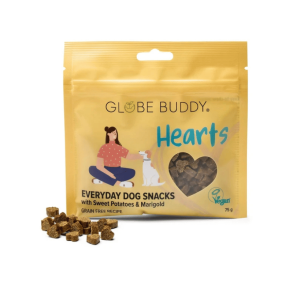 Globe Buddy Hearts � Everyday Dog Snacks med s�d kartoffel og morgenfrue