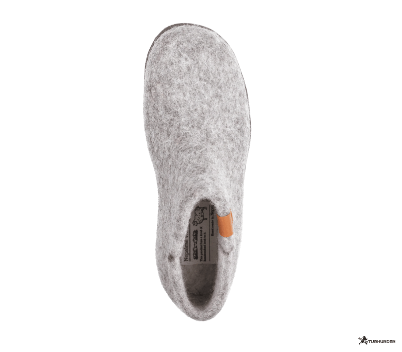 Green Comfort Wool Nepal � uldhjemmesko med gummis�l