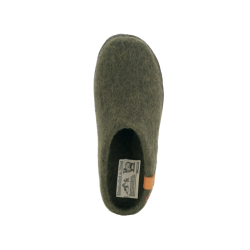 Green Comfort Wool Tibet � uldhjemmesko med gummis�l