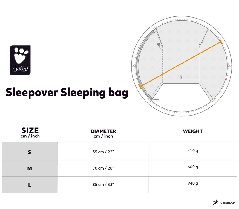 Hurtta Sleepover Sleeping bag