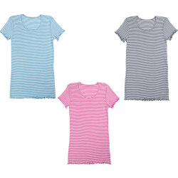 Joha Striber SS25 - Bluse med korte rmer