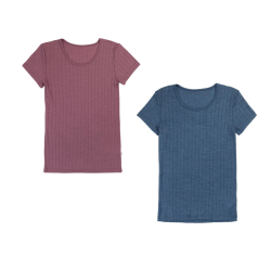 Joha Uld/Silke Kort�rmet bluse SS 2026 