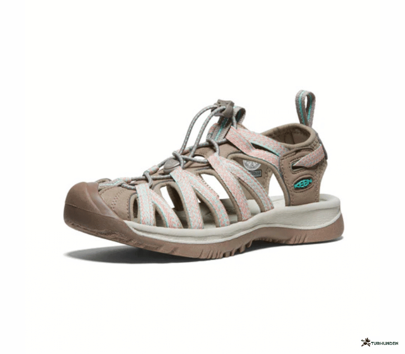 Keen Whisper Dame sandal / Taupe/Coral