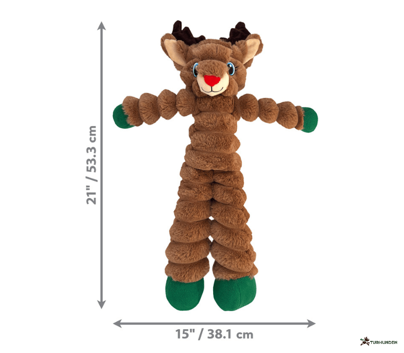 KONG Holiday Shakers Crumples Reindeer XL