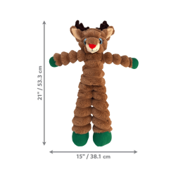 KONG Holiday Shakers Crumples Reindeer XL