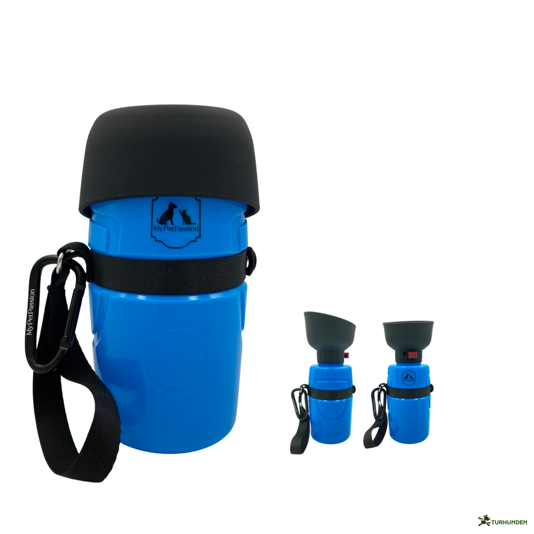 Vandflaske med foldbar drikkesk�l