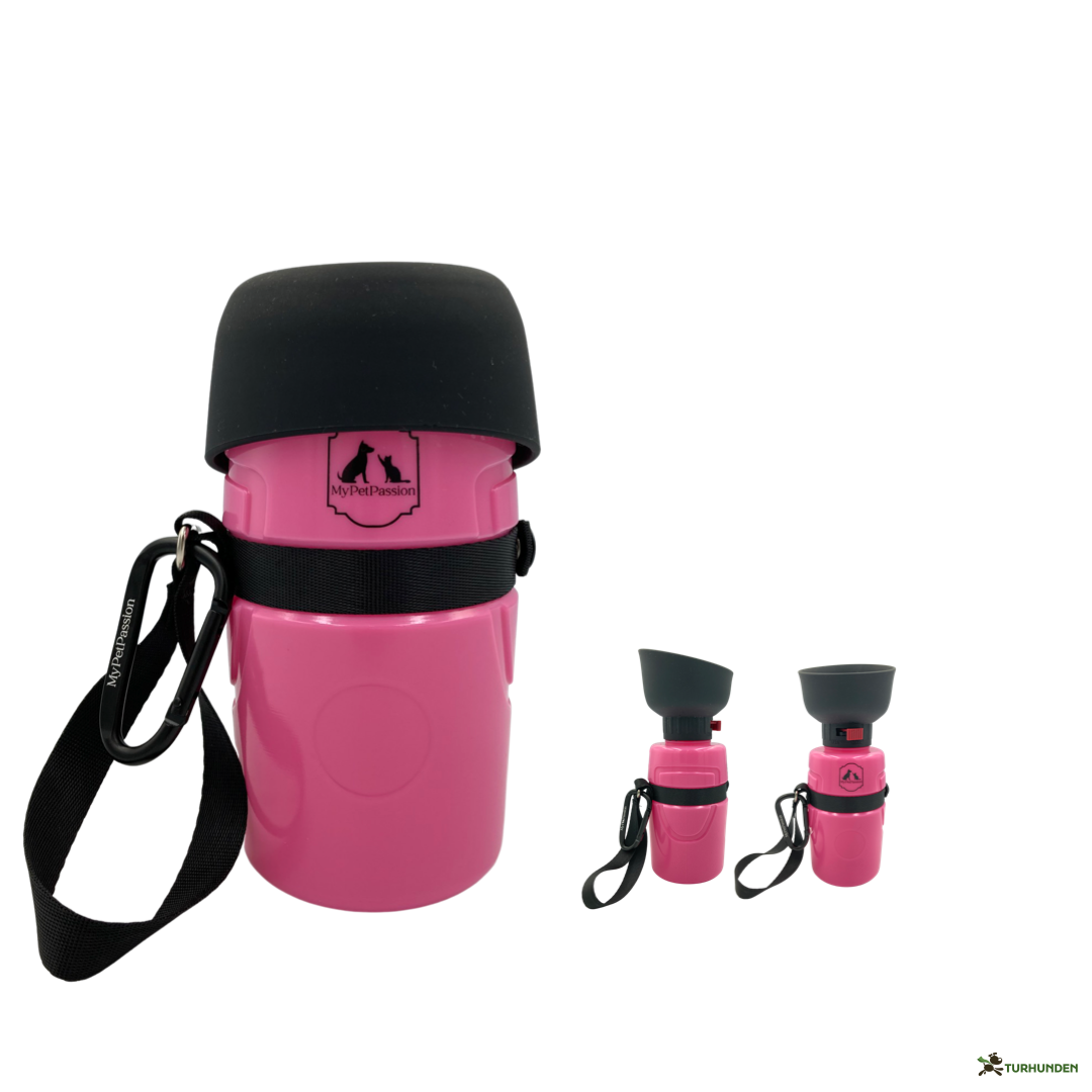 Vandflaske med foldbar drikkesk�l