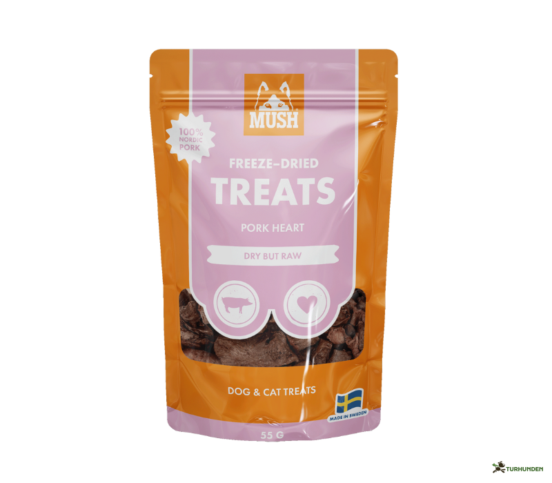Mush Freeze dried Treats - Pork Heart 