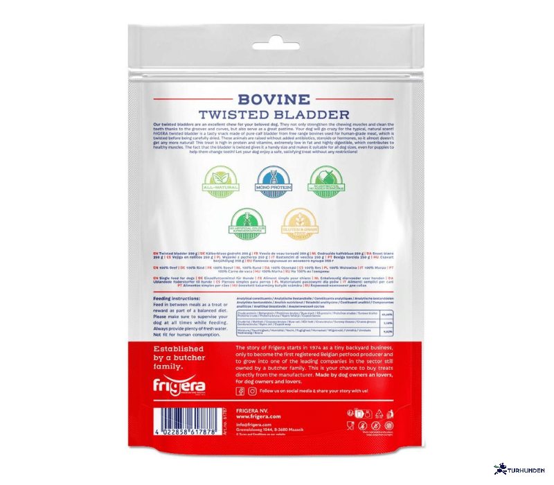 Frigera Natural Dog Chews Twisted Bladder