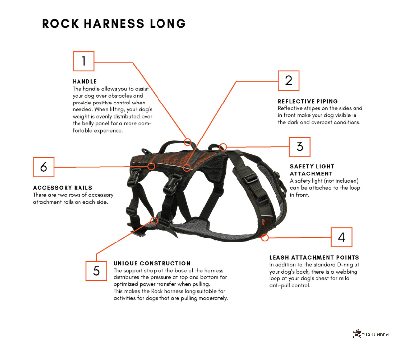 Non-Stop dogwear Rock Harness - LONG