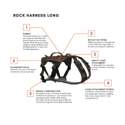 Non-Stop dogwear Rock Harness - LONG