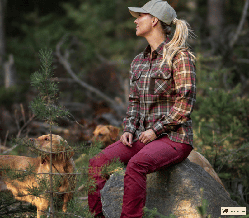 Pinewood Finnveden Hybrid, D.Red/D.Tomato - Dame