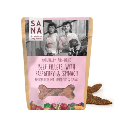 SANADOG Beef Fillets with Raspberries &amp; Spinach