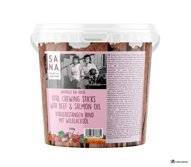 SANADOG Vital Chewing Sticks Beef with Wild Salmon Oil