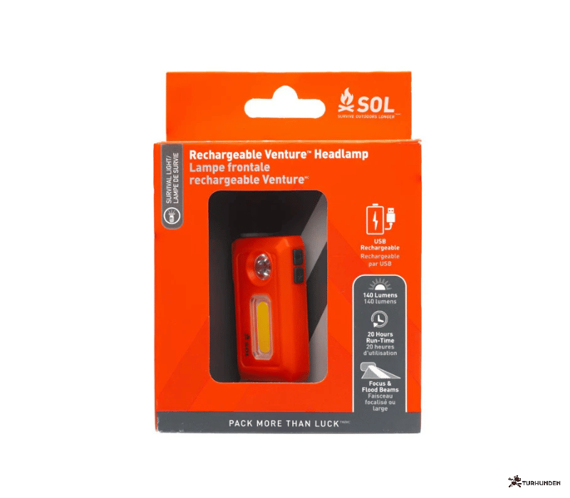 SOL Venture pandelampe - Genopladelig
