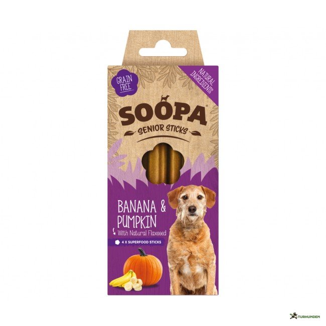 Soopa Dental Sticks - Banan &amp; Grskar / Senior