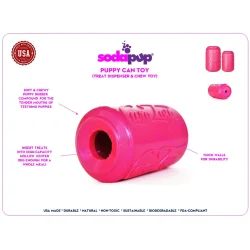 Sodapup Can Toy Puppy Pink