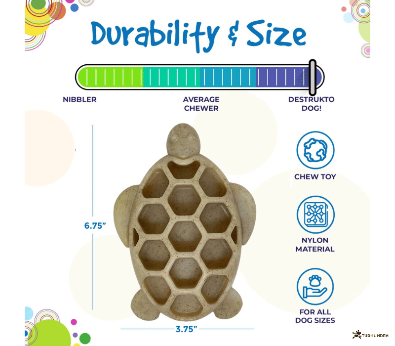 Sodapup Turtle eChew Durable Nylon