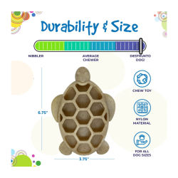 Sodapup Turtle eChew Durable Nylon