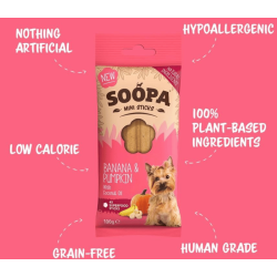 Soopa Dental MINI Stick - Banan &amp; Gr�skar