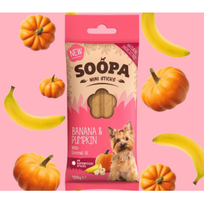 Soopa Dental MINI Stick - Banan & Gr�skar