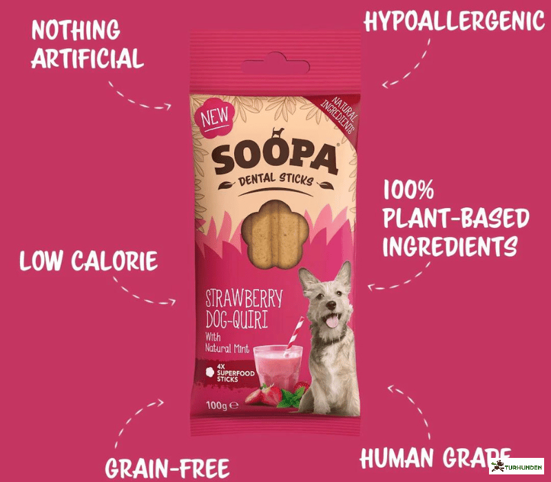 Soopa Dental Sticks - Stawberry Dog-Quiri