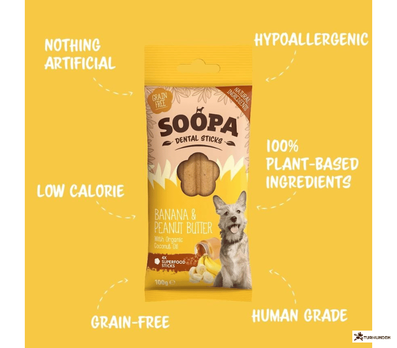 Soopa Dental Stick - Banan &amp; Peanutbutter
