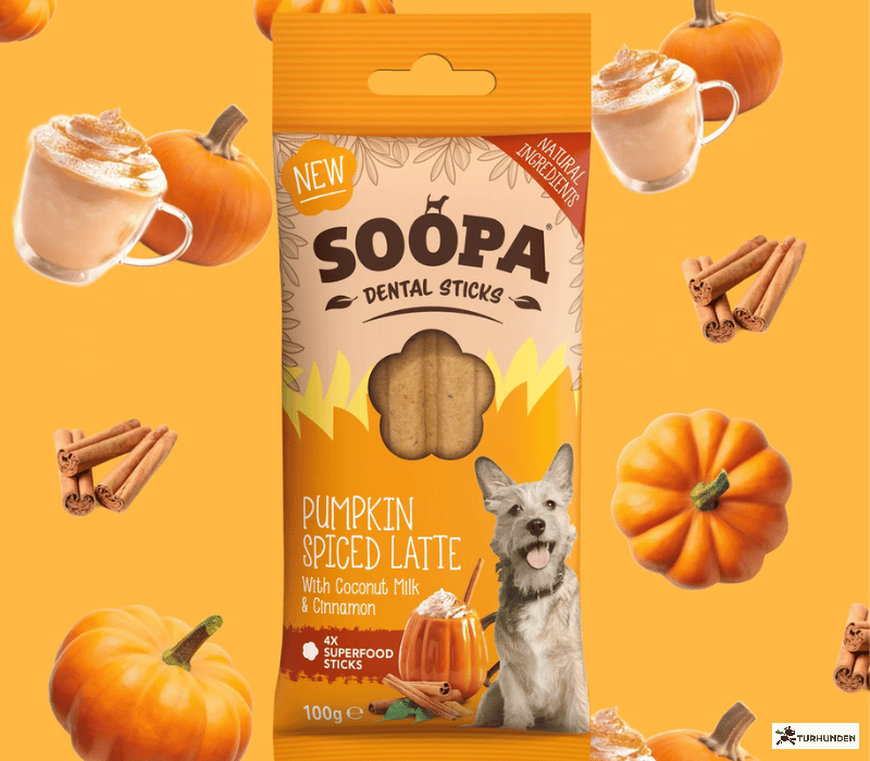 Soopa Dental Sticks - Pumpkin &amp; Spiced Latte, Coconut Milk &amp; Cinnamon