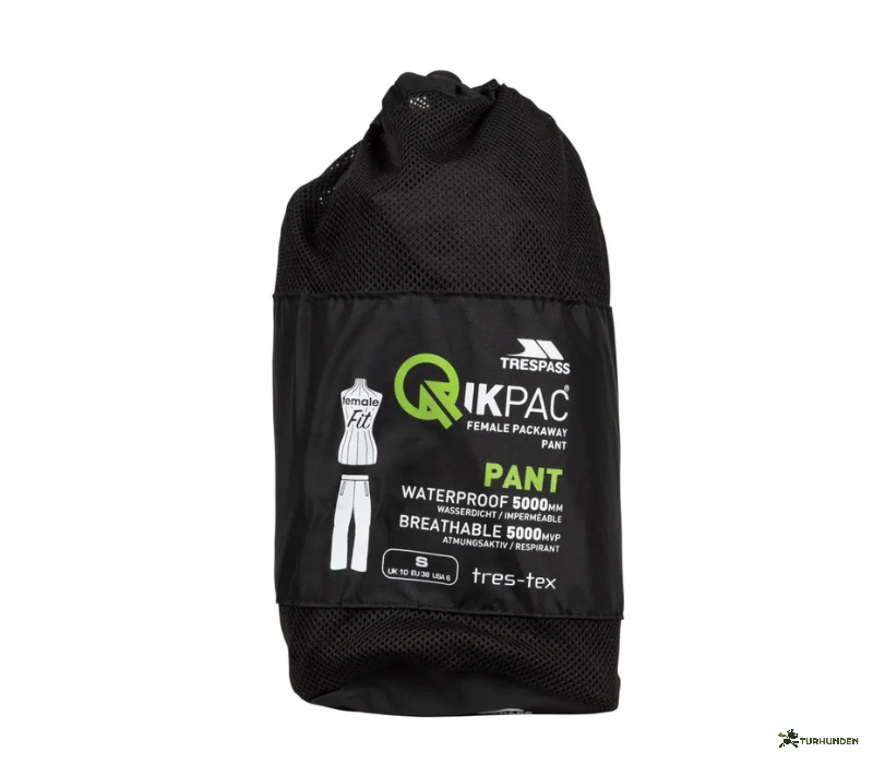 Trespass Qikpac Regnbukser Dame