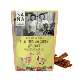SANADOG Vital Chewing Sticks Duck � tyggestang af oksehud med and