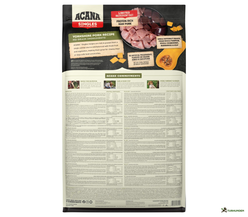 Acana Singles Yorkshire Pork Recipe