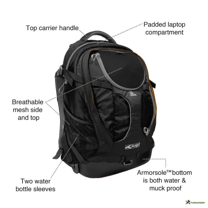 Kurgo G-Train K9 rygsk - sort