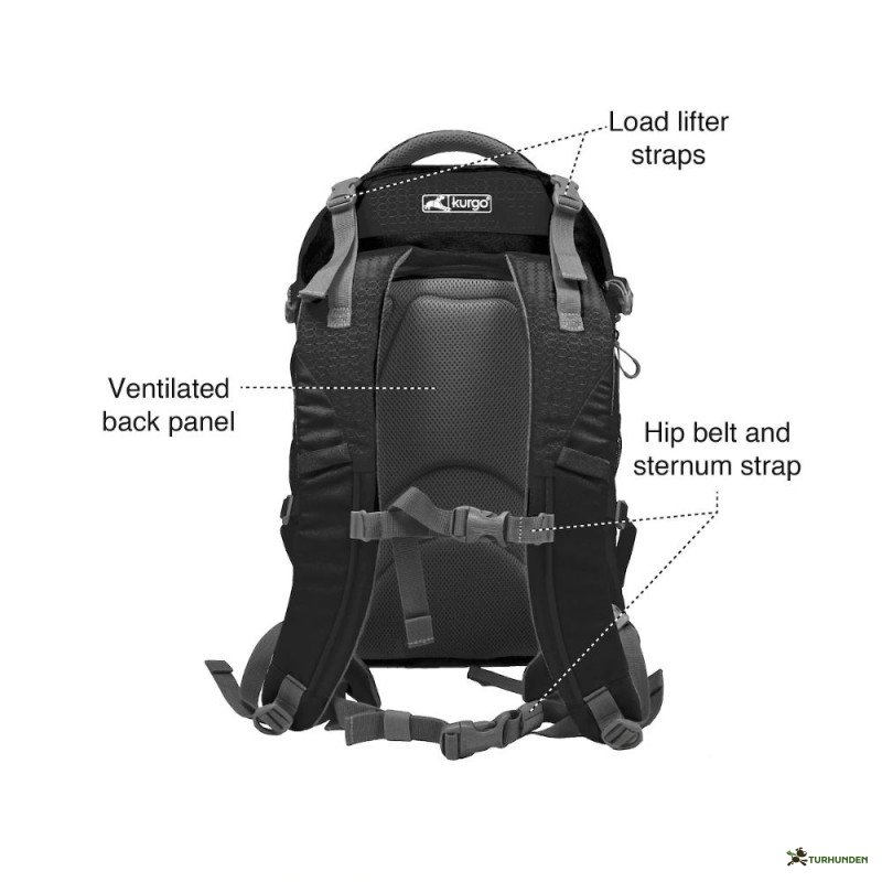 Kurgo G-Train K9 rygsk - sort