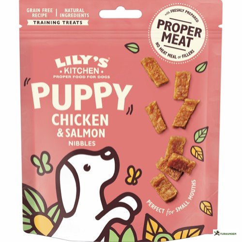 Lily's Kitchen - Chicken &amp; Salmon Nibbles For Puppies