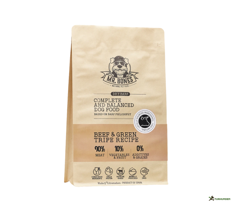Mr. Bones Dry Barf Beef &amp; Green Tripe Recipe
