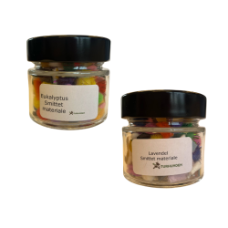 NW Smittet materiale i glas