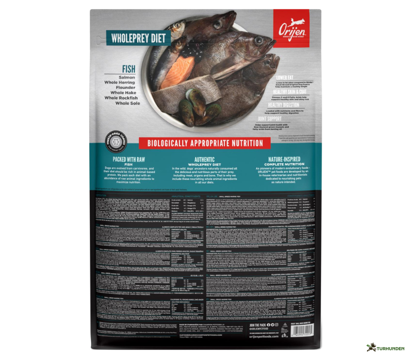 Orijen Dog Adult Small Breed Marine Fish 