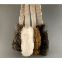 Rabbit Fur dog toy